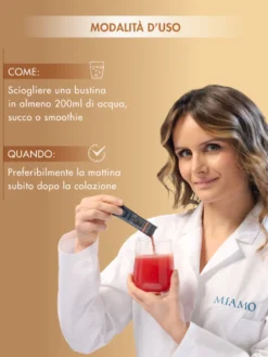 Miamo Skin Defense Integratore Antiossidante Prima Durante e Dopo Esposizione Solare, 30 Bustine