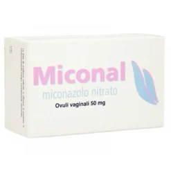 Miconal 50mg Miconazolo Nitrato per Infezioni Fungine Vaginali o Vulvo–Vaginali, 15 Ovuli Vaginali