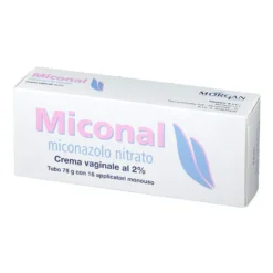 Miconal 2% Miconazolo Nitrato Crema Vaginale per Infezioni Fungine Vaginali o Vulvo–Vaginali, 78g con Applicatori