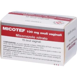 Micotef 100 mg Ovuli per il trattamento della micosi vaginale, 15 ovuli