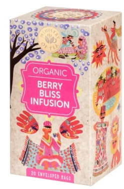 Ministry of Tea Berry Bliss Infusion - Infuso biologico antiossidante ai frutti di bosco, 20 filtri