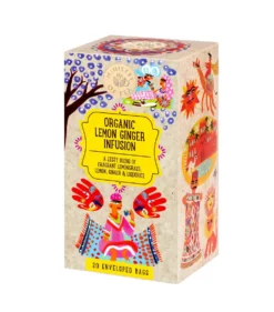 Ministry of Tea Limone e Zenzero Biologico Infuso ad azione digestiva e tonificante, 20 filtri
