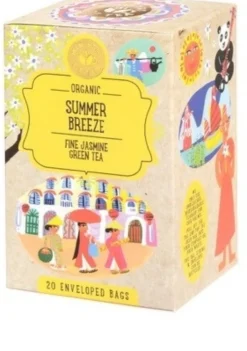 Ministry of Tea Summer Breeze - Tè verde biologico al gelsomino antiossidante, 20 filtri