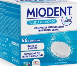 Miodent Compresse effervescenti per protesi dentali - Igiene e pulizia profonda, 56 compresse