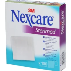 3M Nexcare Sterimed 10x10 - Garza sterile in cotone idrofilo per le medicazioni, 100 pezzi