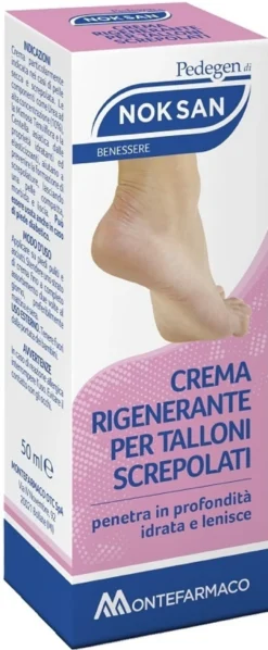 Montefarmaco Noksan - Crema Rigenerante all'urea 10% per piedi e talloni screpolati, 50 ml