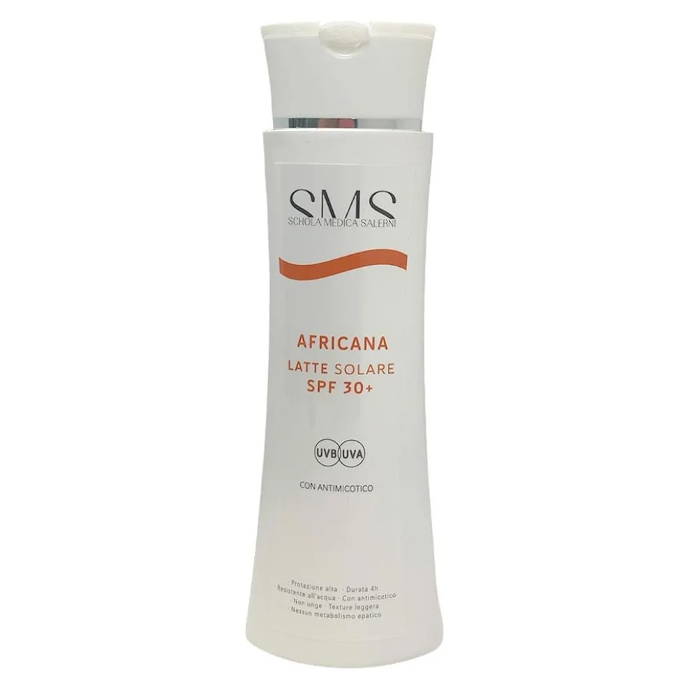 Morelia Africana - Latte Solare SPF30+ con Antimicotico, 200ml