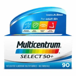 Multicentrum Adulti 50+ - Integratore multivitaminico per il sistema immunitario, 90 compresse