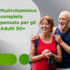 Multicentrum Adulti 50+ - Integratore multivitaminico per il sistema immunitario, 90 compresse