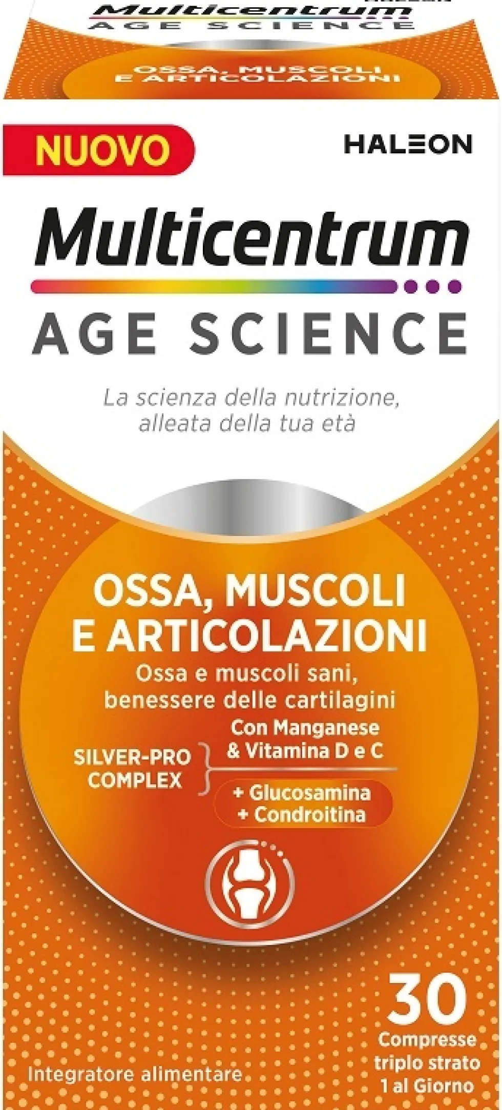 Multicentrum Age Science Ossa Muscoli e Articolazioni Integratore alimentare, 30 compresse