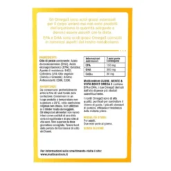Multicentrum Boost Omega3 Cuore Mente Vista Integratore EPA DHA,120 Perle