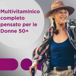 Multicentrum Donna 50+ - Integratore multivitaminico per le donne dopo i 50 anni, 30 compresse