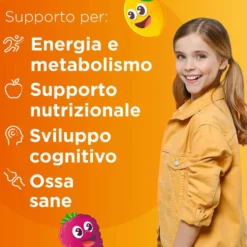 Multicentrum Junior - Integratore multivitaminico per la crescita, 30 compresse masticabili