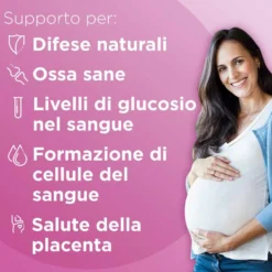 Multicentrum Mamma - Integratore multivitaminico per la gravidanza con acido folico, 30 compresse