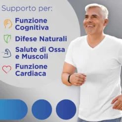 Multicentrum Uomo 50+ - Integratore di vitamine e minerali per l'uomo dopo i 50 anni, 60 compresse