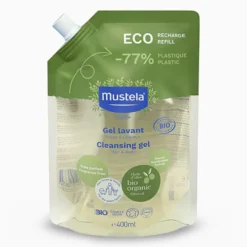 Mustela BIO - Gel Detergente Certificato BIO Eco-Refill Ricarica, 400ml