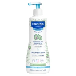 Mustela Detergente Delicato Corpo e Capelli - Gel detergente lenitivo per neonati, 500 ml