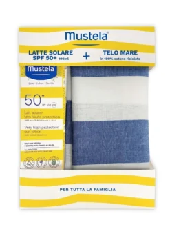 Mustela Latte Solare SPF50+ Protezione molto alta 100ml + Telo mare