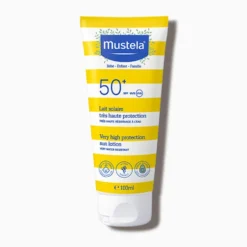 Mustela Latte Solare SPF50+ Protezione Molto Alta Viso e Corpo Bambini, 100ml