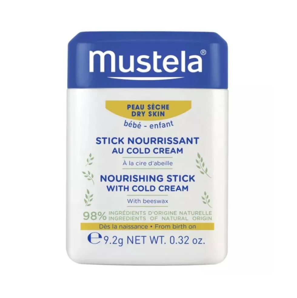 Mustela Stick Nutriente alla Cold Cream per Pelle Secca, 9.2g