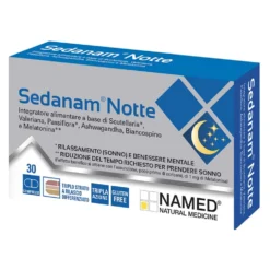 Named Sedanam Notte - Integratore alimentare per il sonno e il rilassamento, 30 compresse