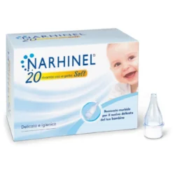 Narhinel Ricambi Soft - Beccucci monouso per aspiratore nasale per liberare il naso, 20 pezzi