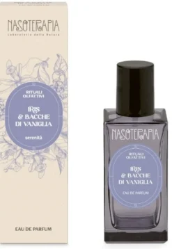 Nasoterapia Eau de parfum iris e bacche di vaniglia - Profumo calmante per il corpo, 50 ml
