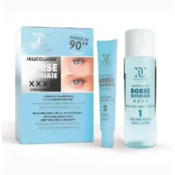 Natur Unique Ialucollagen Xxxs - Kit per il contorno occhi contro borse e occhiaie, 30 ml e 10 ml
