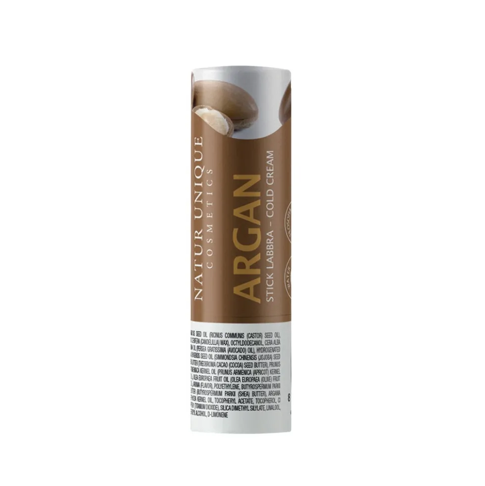 Natur Unique Stick per Labbra Argan Lenitivo Aroma Pesca, 4ml