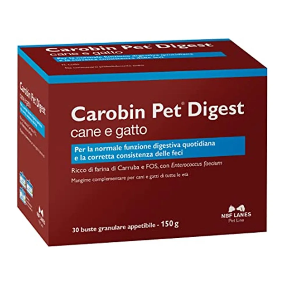 NBF Lanes Carobin Pet Digest Cane e Gatto Granulato, 30 bustine
