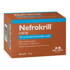 NBF Lanes Nefrokrill Mangime Mangime Complementare per Cani, 60 perle