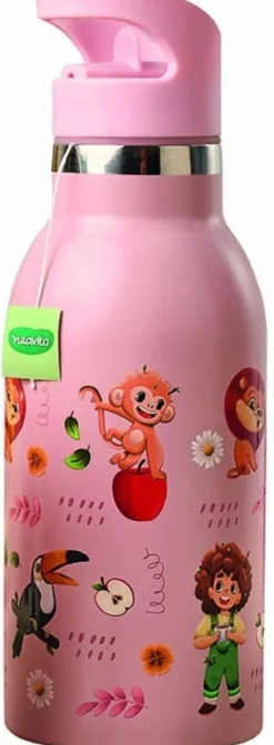 Neavita Bottiglia Termica Kids Acciaio Inox Colore Rosa Capacità 350ml, 1 Pezzo