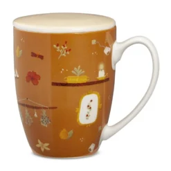 Neavita Coccole di tè - Infusiera in ceramica arancione per la preparazione di tisane, 370 ml