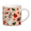 Neavita Happy Fruits - Tazza in ceramica rosa per le tisane e gli infusi, 1 pezzo da 400 ml