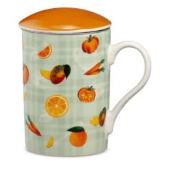 Neavita Happy Fruits verde - Infusiera con filtro per tè e tisane, 300 ml