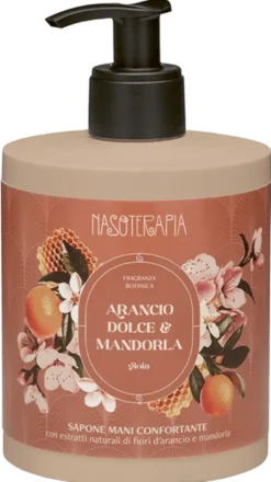 Neavita Nasoterapia Arancio Dolce e Mandorla - Sapone mani riequilibrante ed emolliente, 500 ml