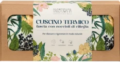 Neavita Nasoterapia cuscino termico - Fascia con noccioli di ciliegia per rilassare, 55x13 cm