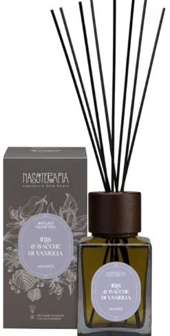 Neavita Nasoterapia Iris e Bacche di Vaniglia - Diffusore per ambienti per la serenità, 500 ml