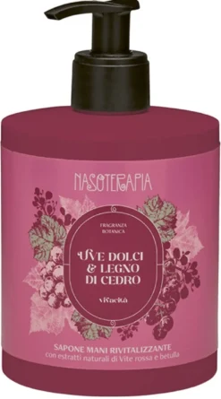 Neavita Nasoterapia sapone mani uve dolci e legno di cedro - Detergente rinvigorente, 500 ml