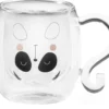 Neavita Tea & Friends Panda - Tazza a doppia parete in vetro per mantenere il calore, 250 ml