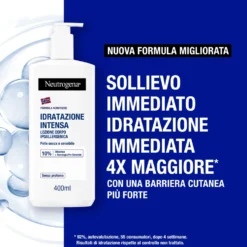 Neutrogena Formula Norvegese - Lozione corpo senza profumo per la pelle secca e sensibile, 400 ml