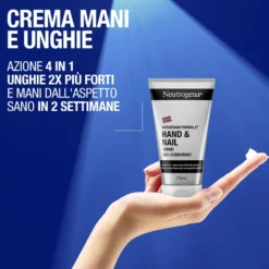 Neutrogena Formula Norvegese - Crema mani e unghie idratante per la pelle screpolata, tubo da 75 ml
