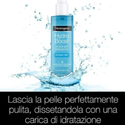 Neutrogena Hydro Boost Acqua Gel - Gel detergente viso idratante per rimuovere il trucco, 200 ml