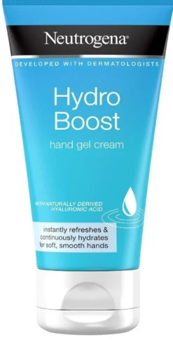 Neutrogena Hydro Boost - Crema mani in gel con acido ialuronico per la pelle secca, 75 ml
