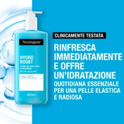 Neutrogena Hydro Boost - Crema corpo in gel con acido ialuronico per l'idratazione, 400 ml