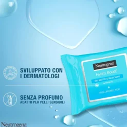 Neutrogena Hydro Boost - Salviette struccanti per il trucco resistente all'acqua, 25 salviettine