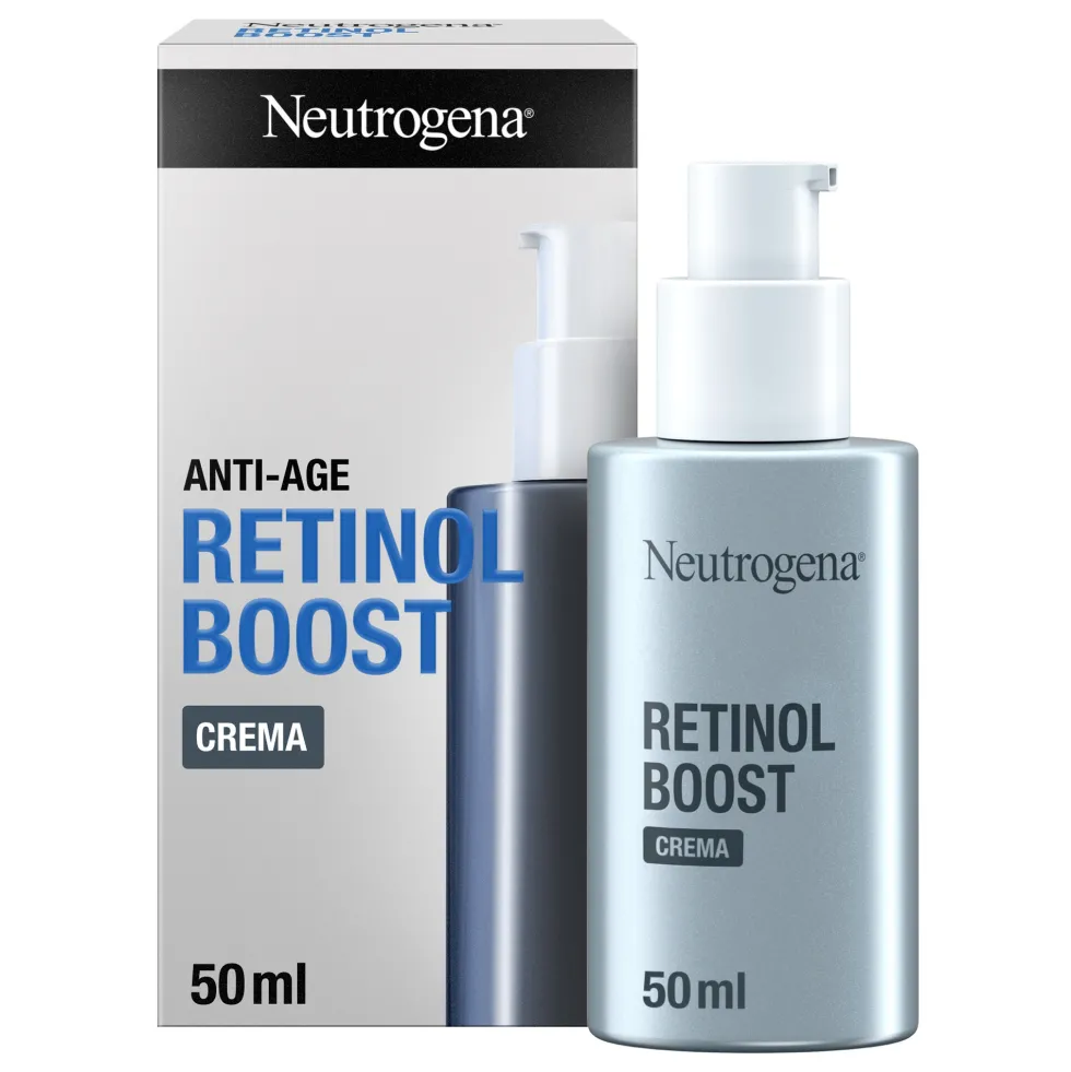 Neutrogena Retinol Boost - Crema Viso Antirughe, 50ml