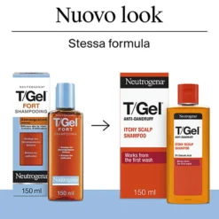 Neutrogena T/Gel Forte Shampoo Antiforfora Shampoo Antiforfora Secca Prurito Intenso, 150ml