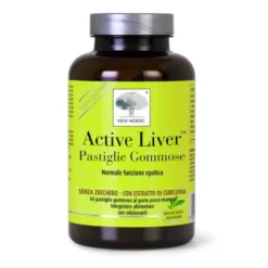 New Nordic Active Liver Pastiglie Gommose Senza Zucchero Integratore Fegato in Salute, 60 Gummies