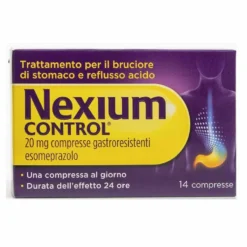 Nexium Control Antiacido per Bruciore di Stomaco e Reflusso Esomeprazolo, 14 Compresse